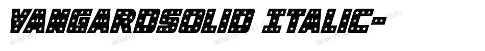 VangardSolid Italic字体转换